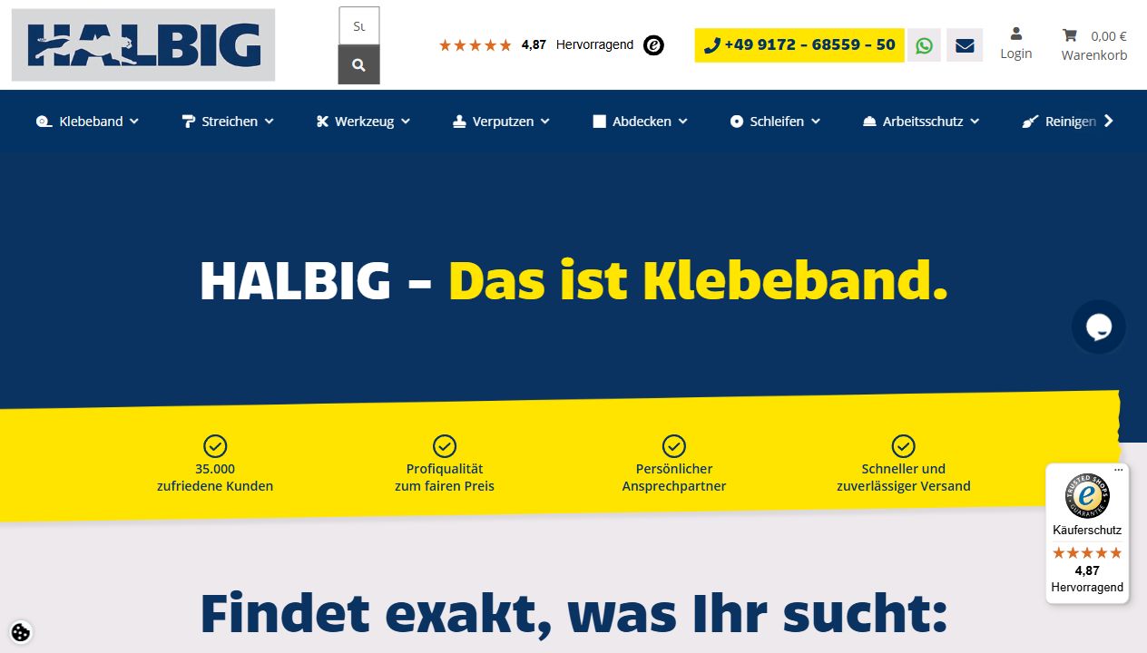 JTL-Shop von HALBIG mit Shop, App und Marketing-Anbindung